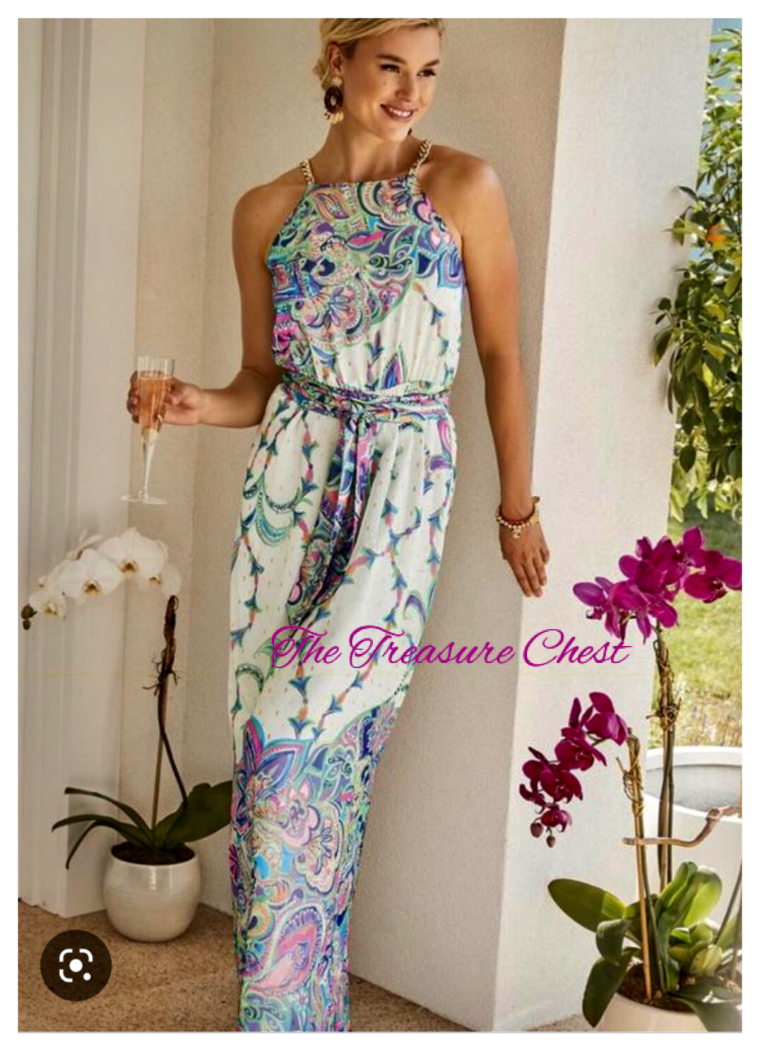 Pre-owned Lilly Pulitzer Tiera Maxi Dress ? Best Kept Secret ? Size M,xl In Multicolor