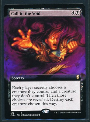 Call to the Void - Extended Art - Magic MTG 2022 Battle for Baldur's Gate NM