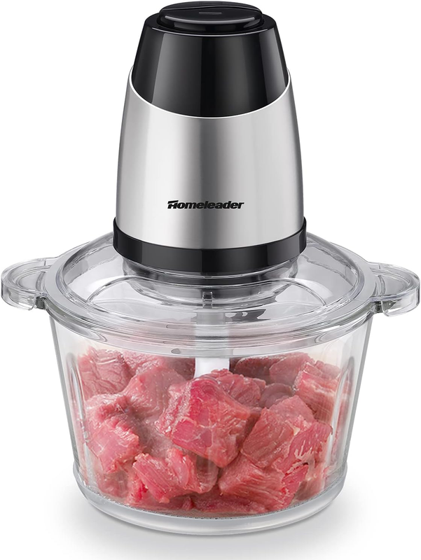 Electric Food Chopper, 8-Cup Food Processor by , 2L Glass Bo