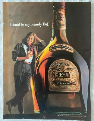 E&J Brandy Vintage 1986 Print Ad