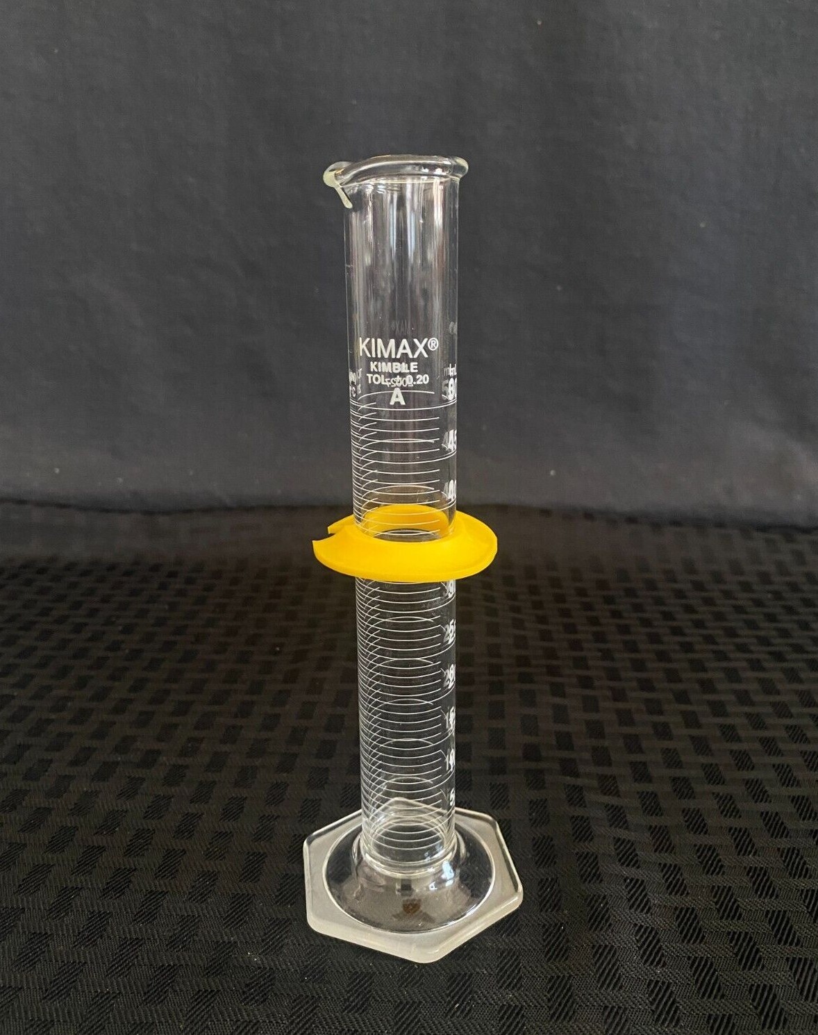 Kimax Glass 50mL TC Graduated Cylinder Class B w/ Hex Base Kimax Glass 50mL TC Graduated Cylinder Class B w/ Hex Base