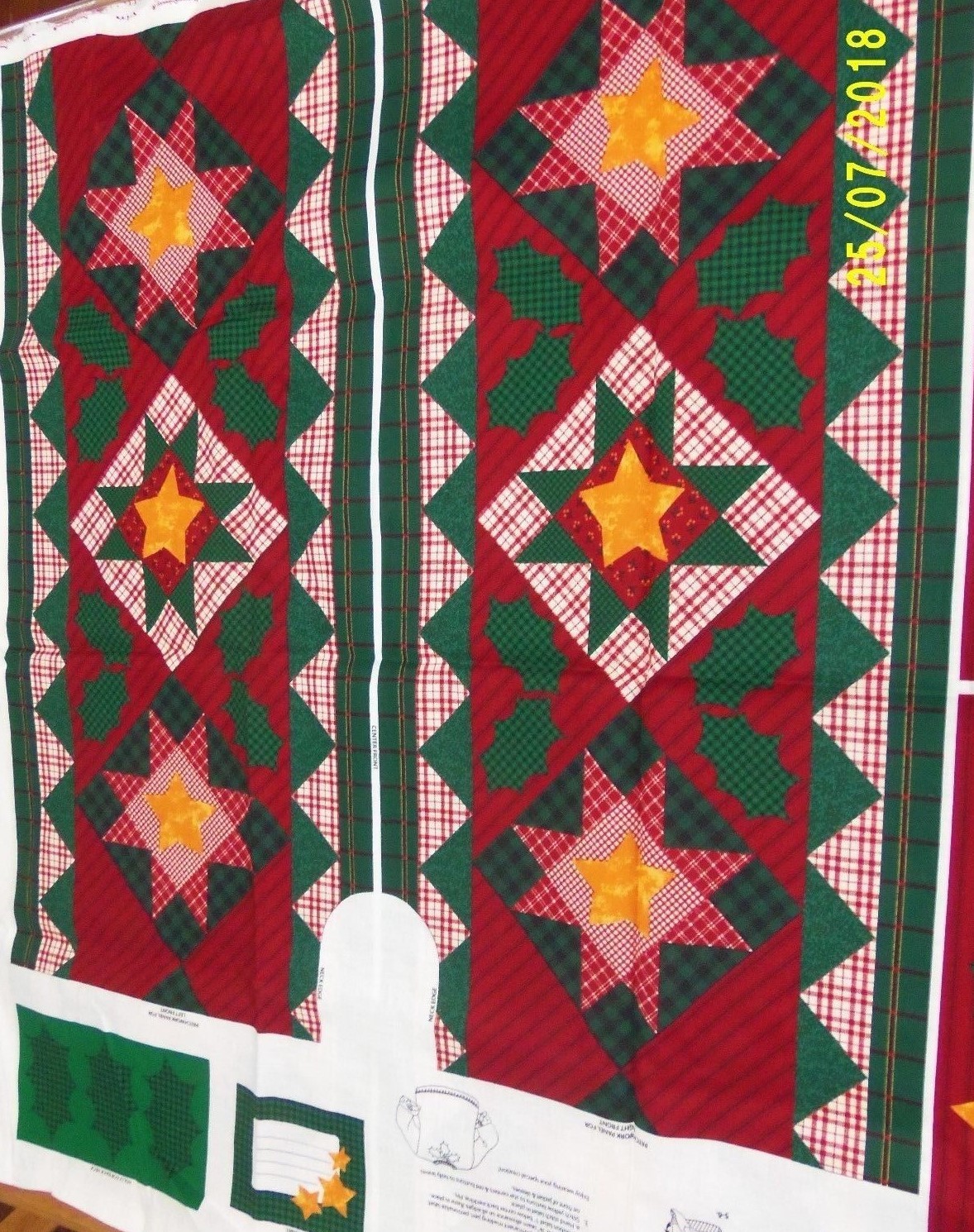 Dream Spinners VIP Country Christmas Sweater Jacket Fabric Panel Crafting
