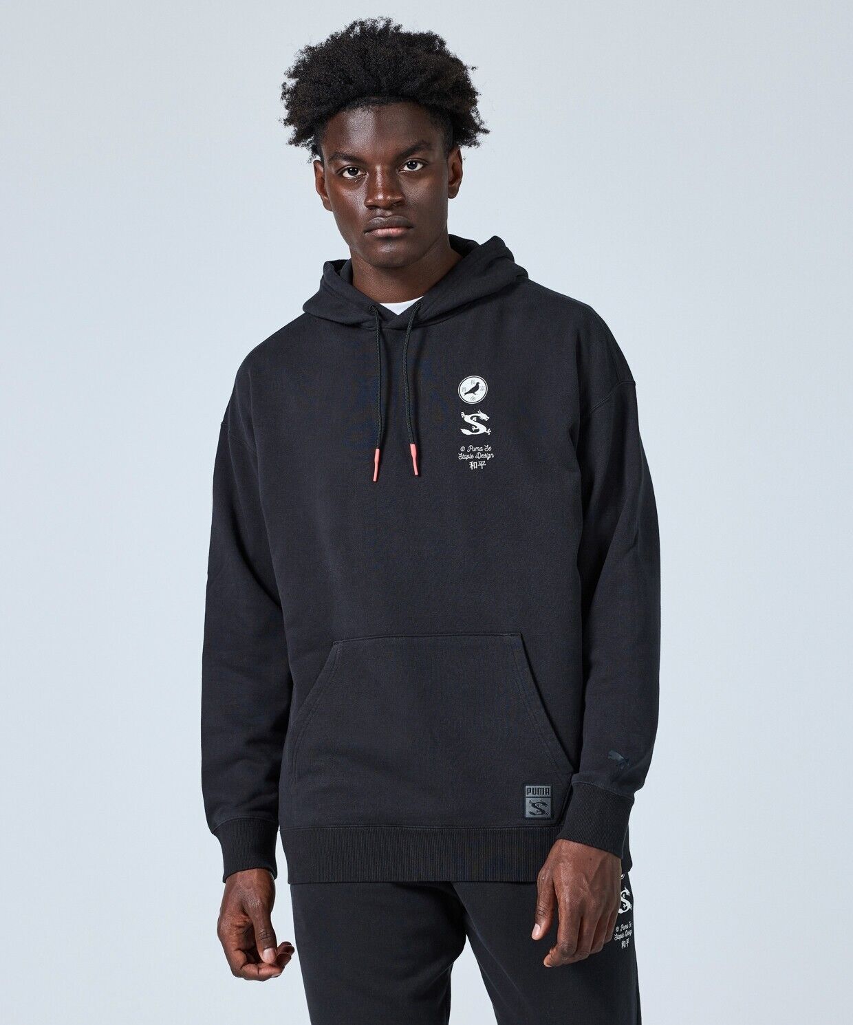 NEW Puma Staple Dragon Pullover Hoodie Mens Black Casual NEW Puma Staple Dragon Pullover Hoodie Mens Black Casual
