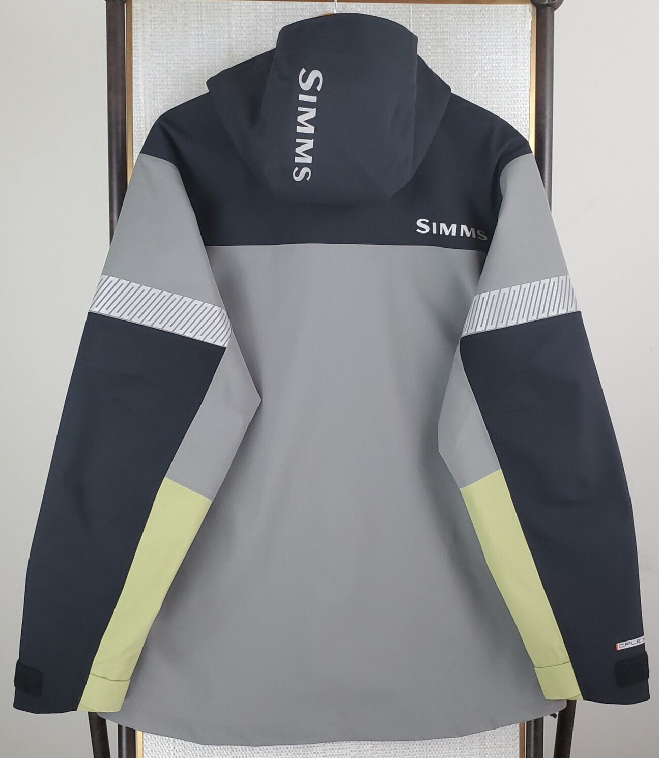 Pre-owned Simms $449 Mens Size Xl 30k Waterproof Cx Hooded Jacket Coat Shell Gray