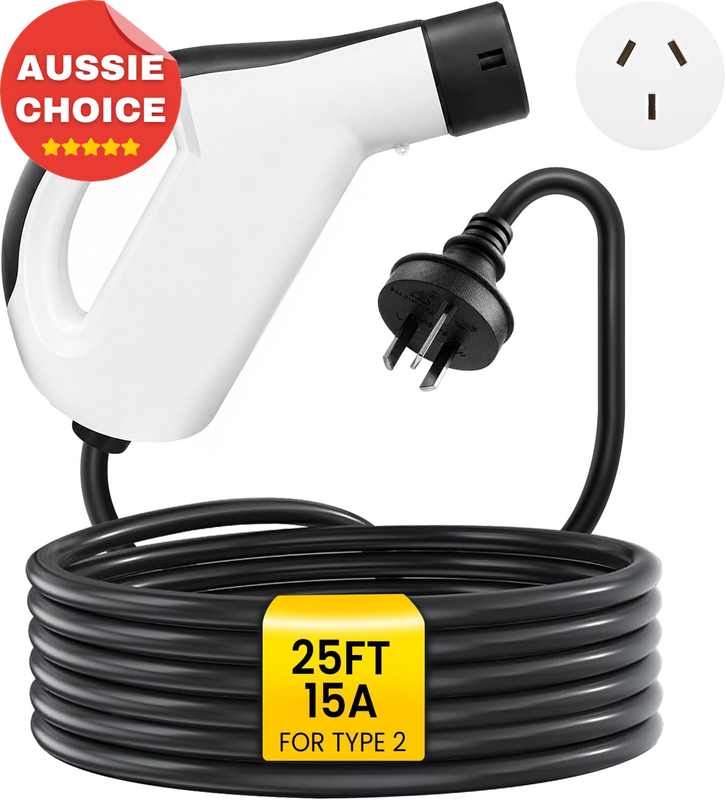 15A Type 2 Portable EV Charger 3.5Kw AU Plug Tesla Model 3 Y BYD Atto 3 MG4