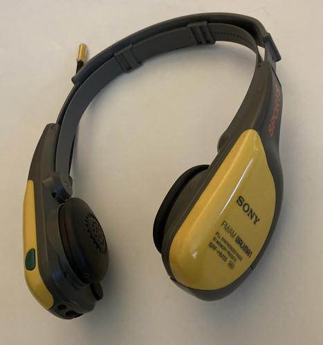 Vintage SONY Walkman Sports SRF-HM55 FM/AM Radio Headphones