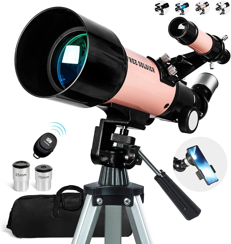 Telescope for Kids Girls Astronomy Beginners - 70Mm Aperture and 400Mm Focal Len