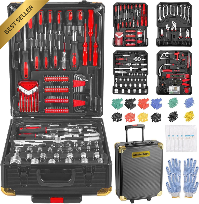 Professional 1180PCS Mechanical Tool Kit, Household Hand Tool Sets, General Hand