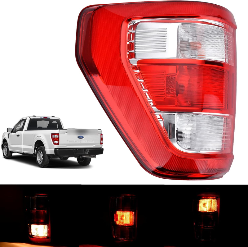 Tail Light Assembly for 2021 2022 2023 2024 Ford F150 F-150 XL Left Driver Side
