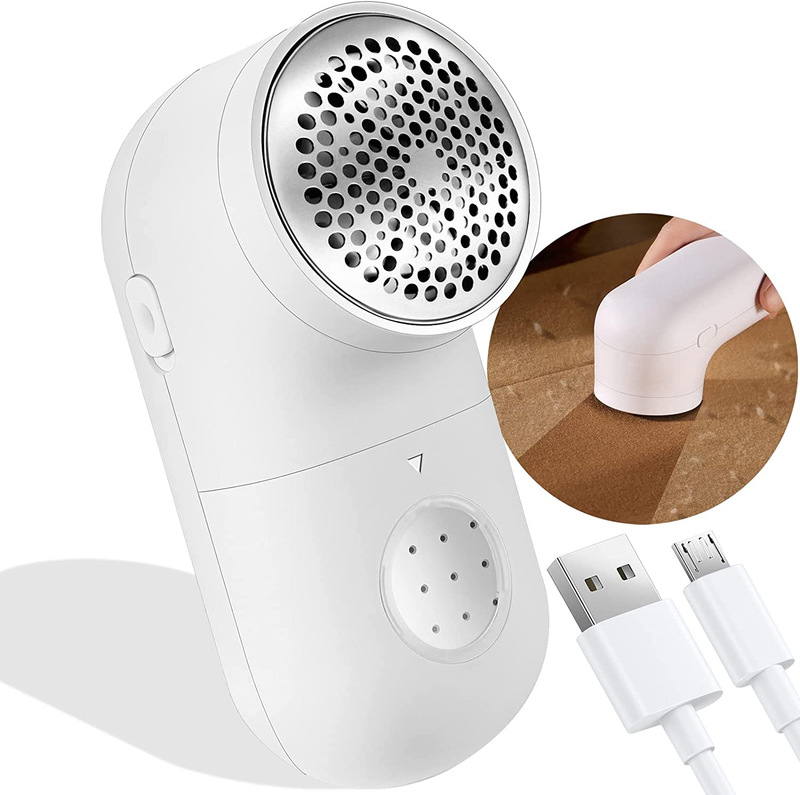 Fabric Shaver, Electric Lint Remover, 2.0 USB Rechargeable Fabric Defuzzer, Reus