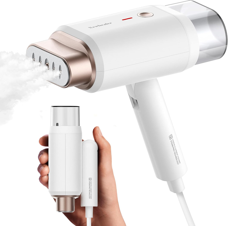 Steamer for Clothes, 1200W Travel Steamer with Horizontal & Vertical Steaming, 2