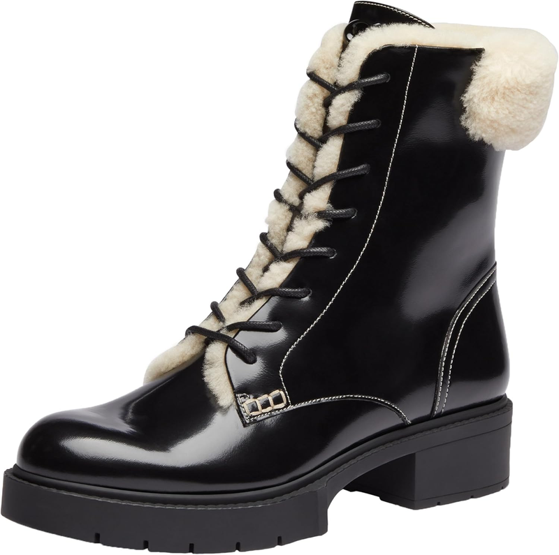 COACH womens Leighton Shearling Bootie