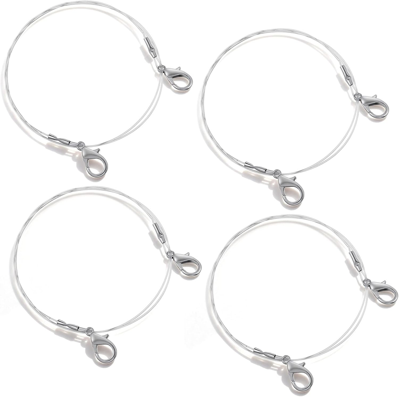Cat Wand Toy Replacement Strings 4pc Nylon Fishing Line Wire with Hook