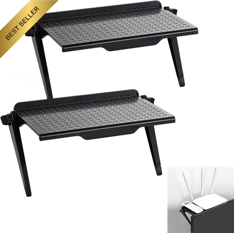 2 Pieces TV Top Shelf Screen Shelf Storage,Top Shelf Computer Monitor Stand Plat