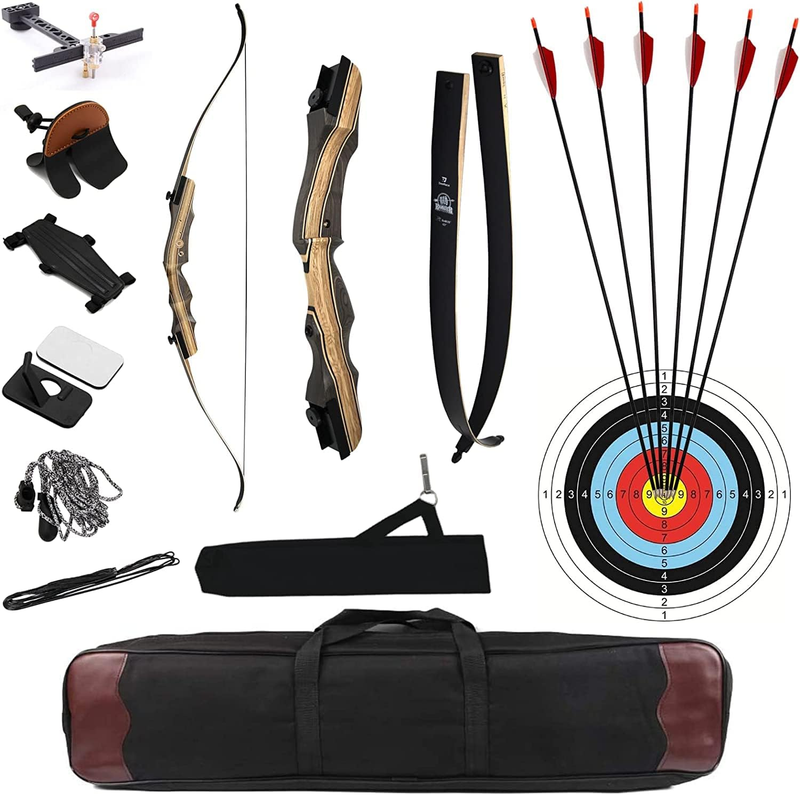 Takedown Recurve Bow and Arrow Set 62