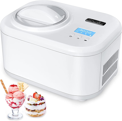 Cream Maker with Compressor No Pre freezing Ice Cream Machine
