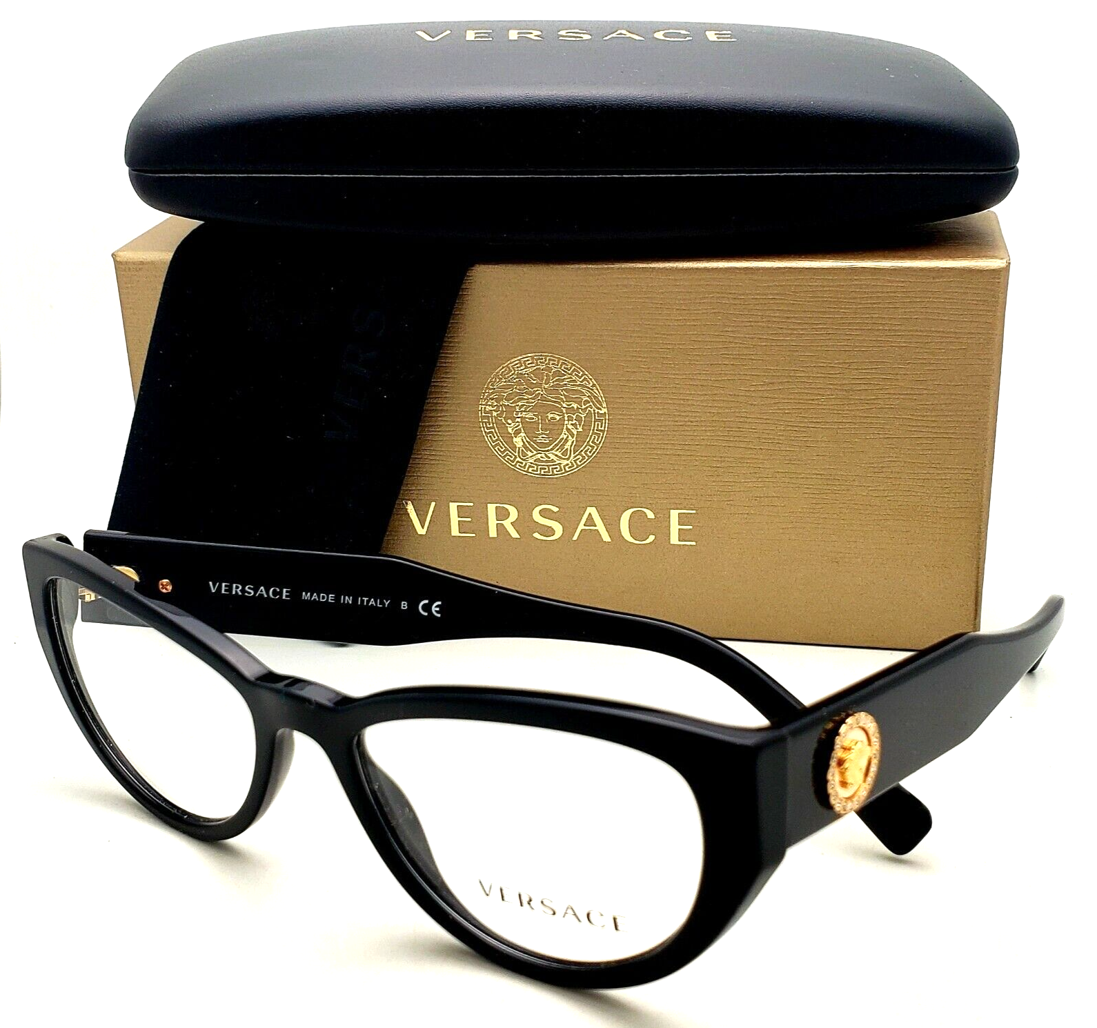 Versace サングラス　証明書あり VERSACE サングラス /レディース ・シリアルナンバー証明書付き