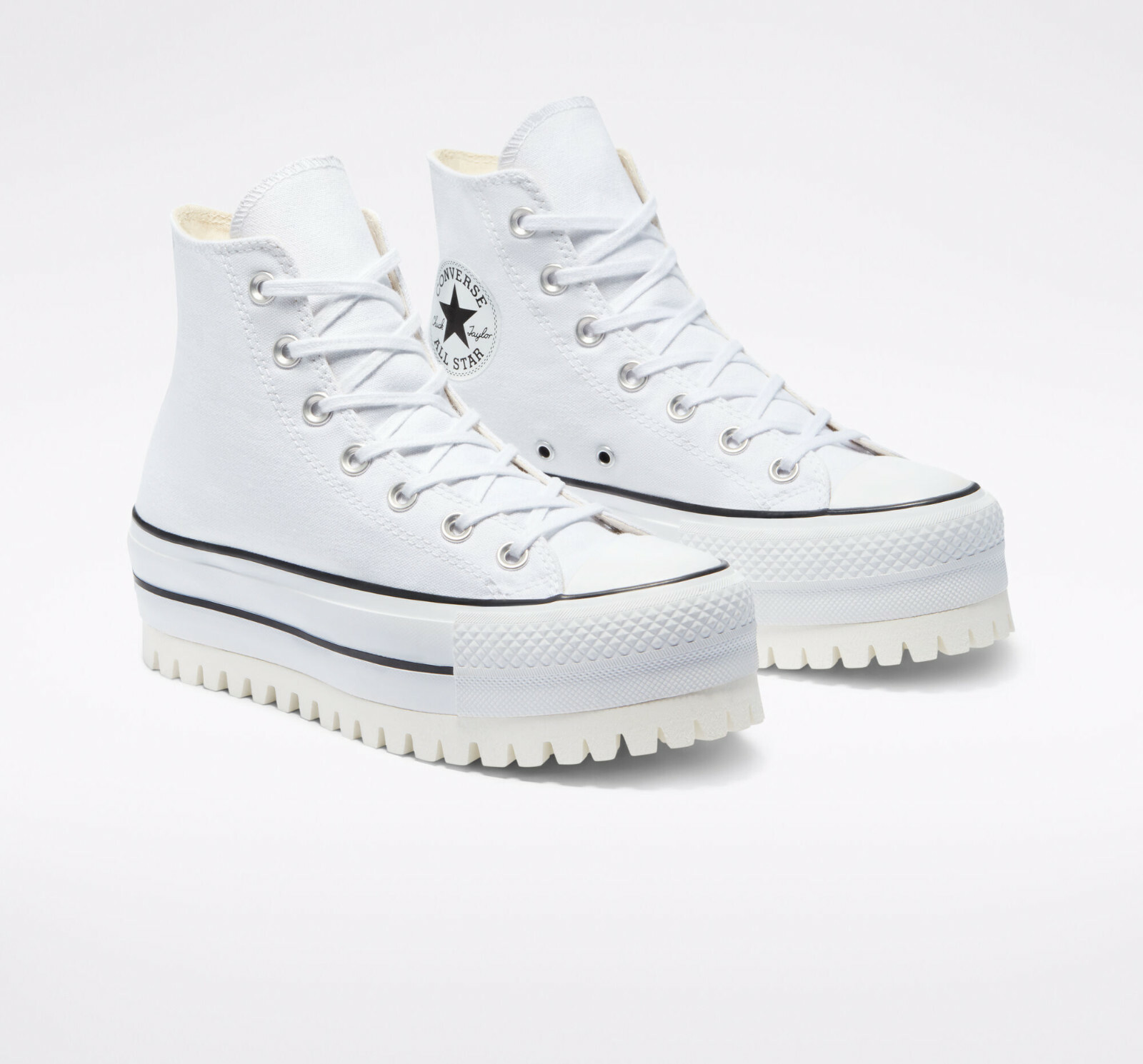Pre-owned Converse Chuck Taylor All Star Trek Platform Shoes White
