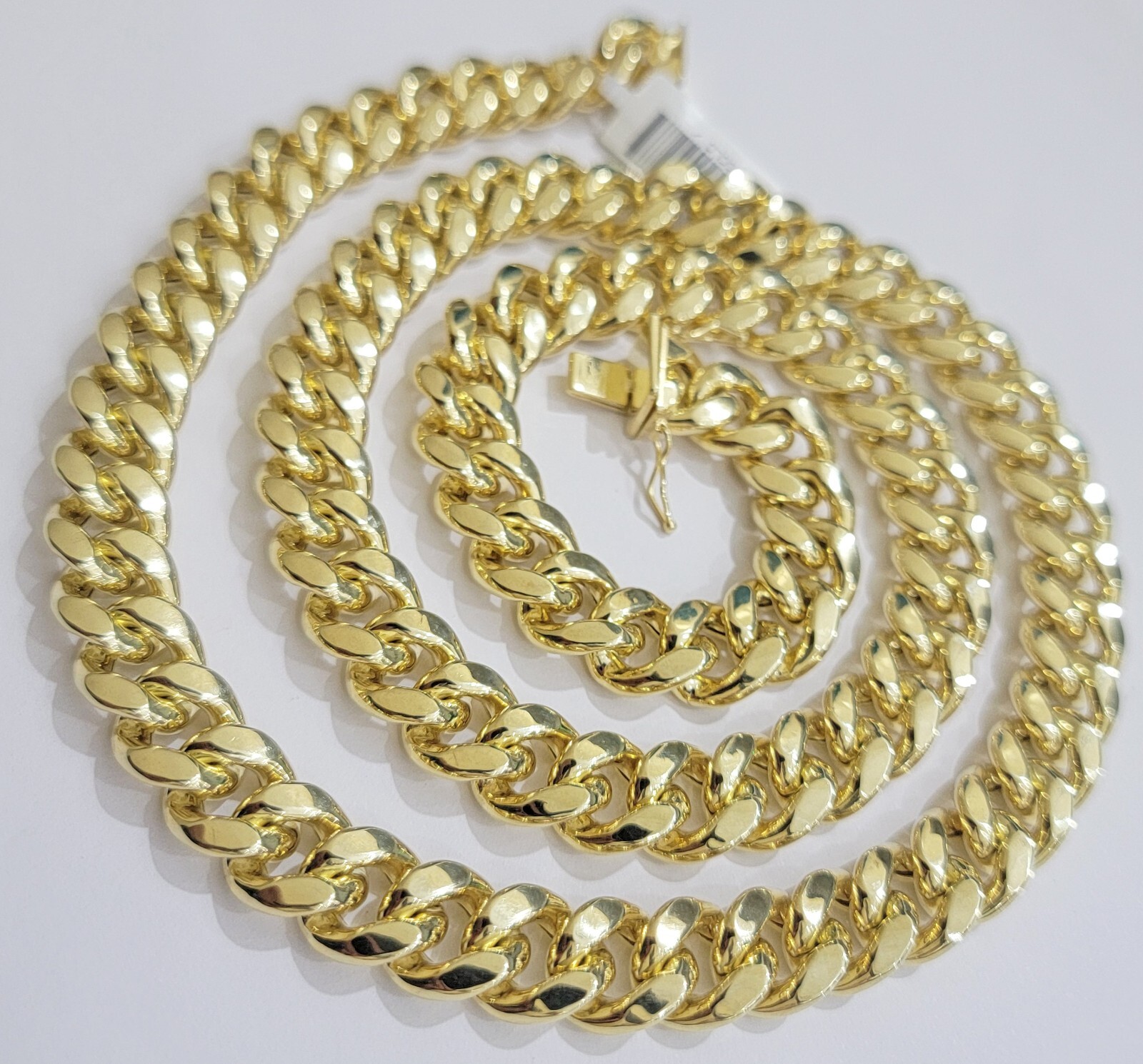 Pre-owned My Elite Jeweler 12mm Cuban Link Chain 10k Yellow Gold Mens Necklace 26" Box Clasp Real 10kt Sale