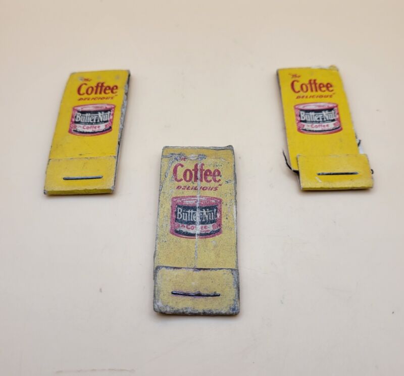 3 Vintage 1930s Butter Nut Coffee Hosiery Repair Kit Adverising Give Away Item🧵
