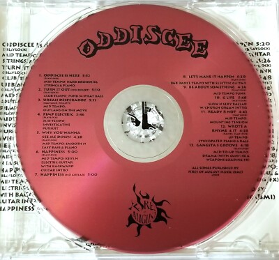 ODDISCEE PRIVATE HOUSTON TEXAS URBAN INSTRUMENTAL 1999 RAP CD RANDOM DEMO Lp 12''