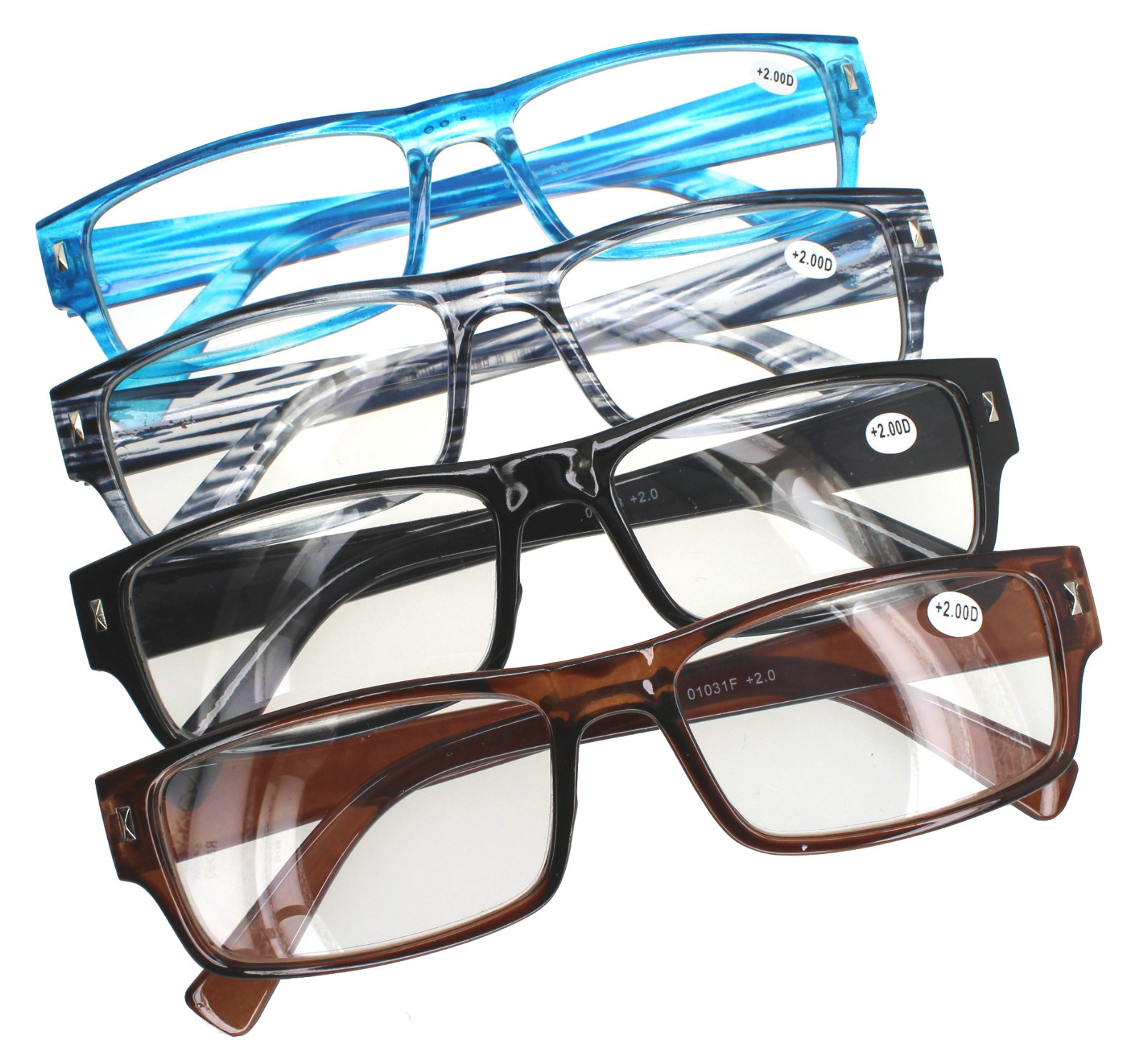 6 Pairs Australian Standard Reading Glasses Best Value Gold Silver