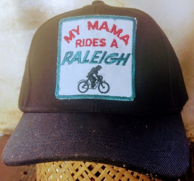 Vintage My Mama Rides A Raleigh Patch Ball Cap