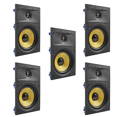 5 Pack - TDX 8" 2-Way In Wall Home Theater Surround Sound Sp