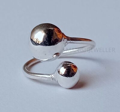 Silver Balls Ring 925 Sterling Silver Statement Handmade Beautiful Ring All668
