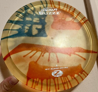 Discraft PFN Z Fly Dye Buzzz Anerican Flag 178g Disc Golf Midrange Rare 9/10