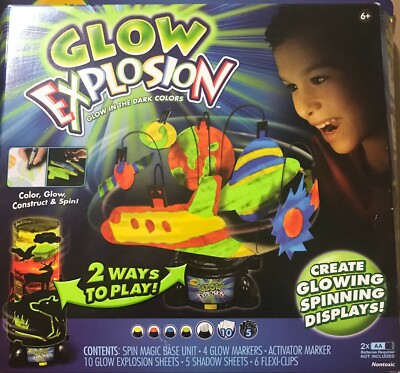 Crayola Glow Explosion Spin Magic NIB