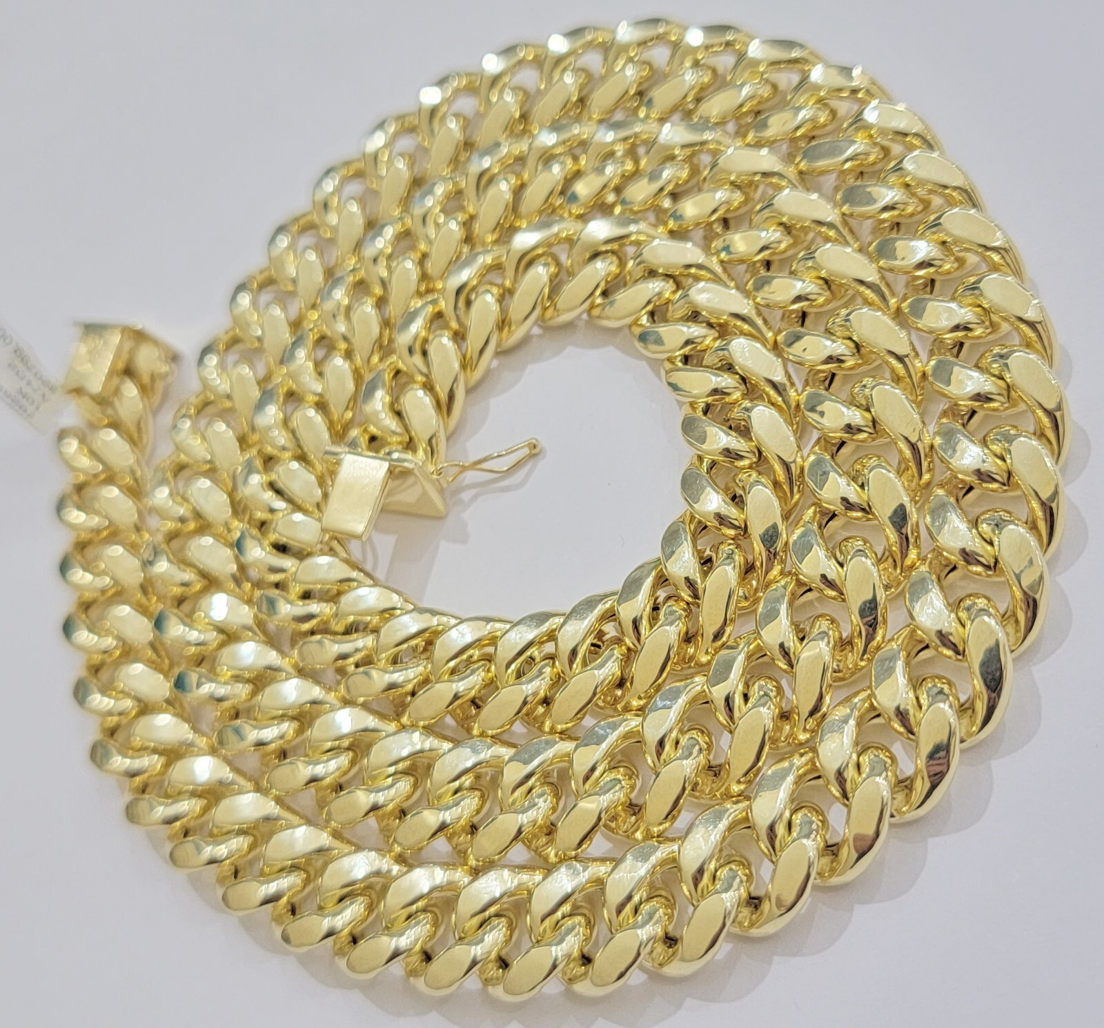 Pre-owned My Elite Jeweler 12mm Cuban Link Chain 10k Yellow Gold Mens Necklace 26" Box Clasp Real 10kt Sale