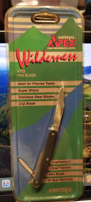 IMPERIAL Knife Ireland APEX WILDERNESS PEN Blade AP23 Zytel Handle