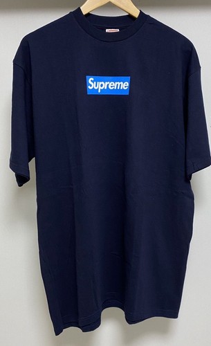supreme small box tee Mサイズ NAVY Supreme box logo tee Blue on navy | eBay