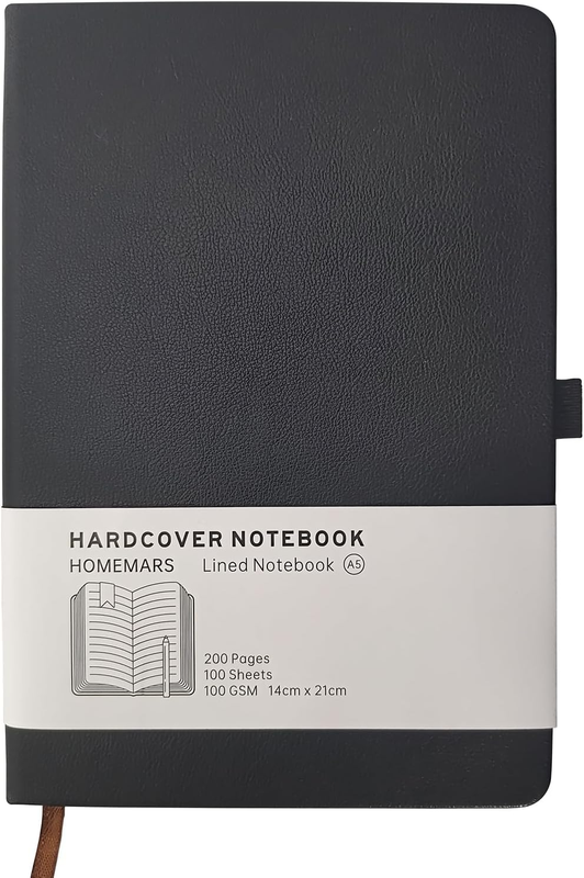 A5 Lined Journal Notebook Classic Hardcover Notebook