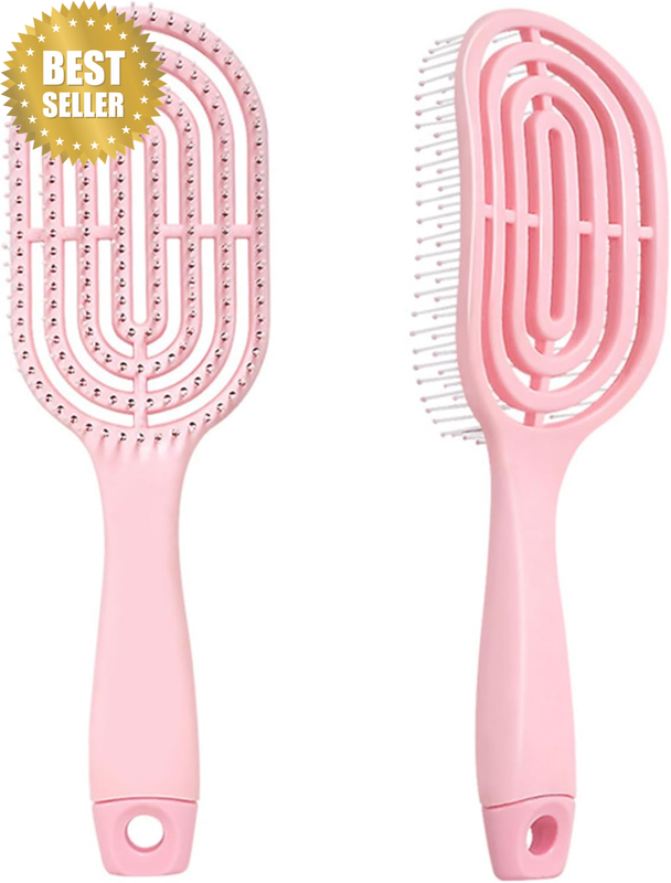 Organic Detangling Hair Brush for Women, Men and Children - Does Not Pull on Hai