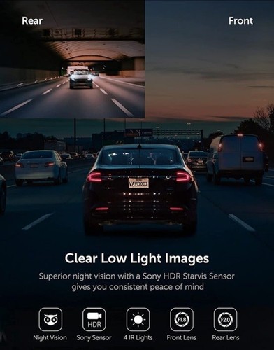 🔥VAVA VA-VD002 1080p FHD FRONT Dash Camera wi-fi-FRONT CAM ONLY (READ BELOW)!🔥