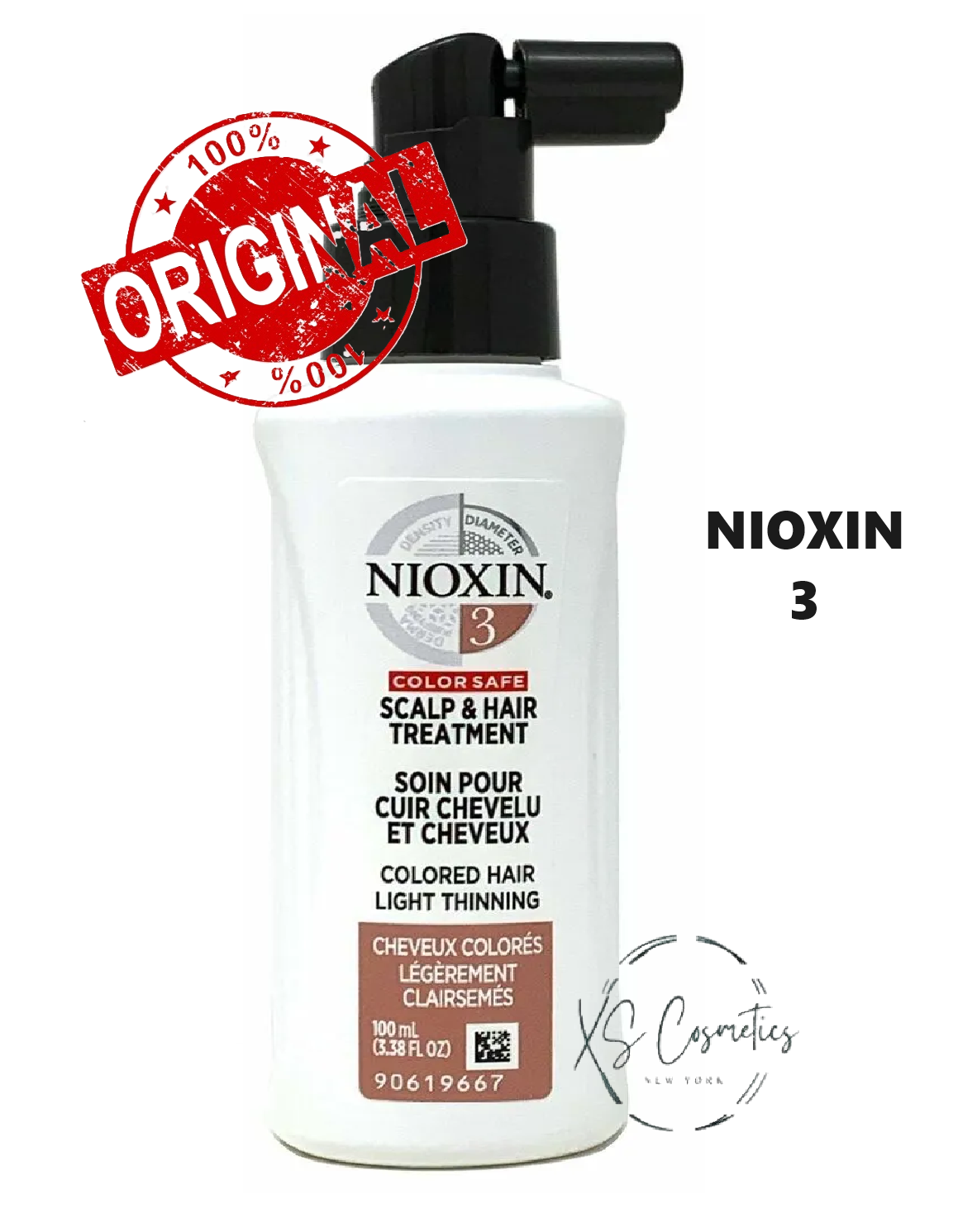 Nioxin System 3 Scalp & Hair Treatment 3.38 oz NO BOX