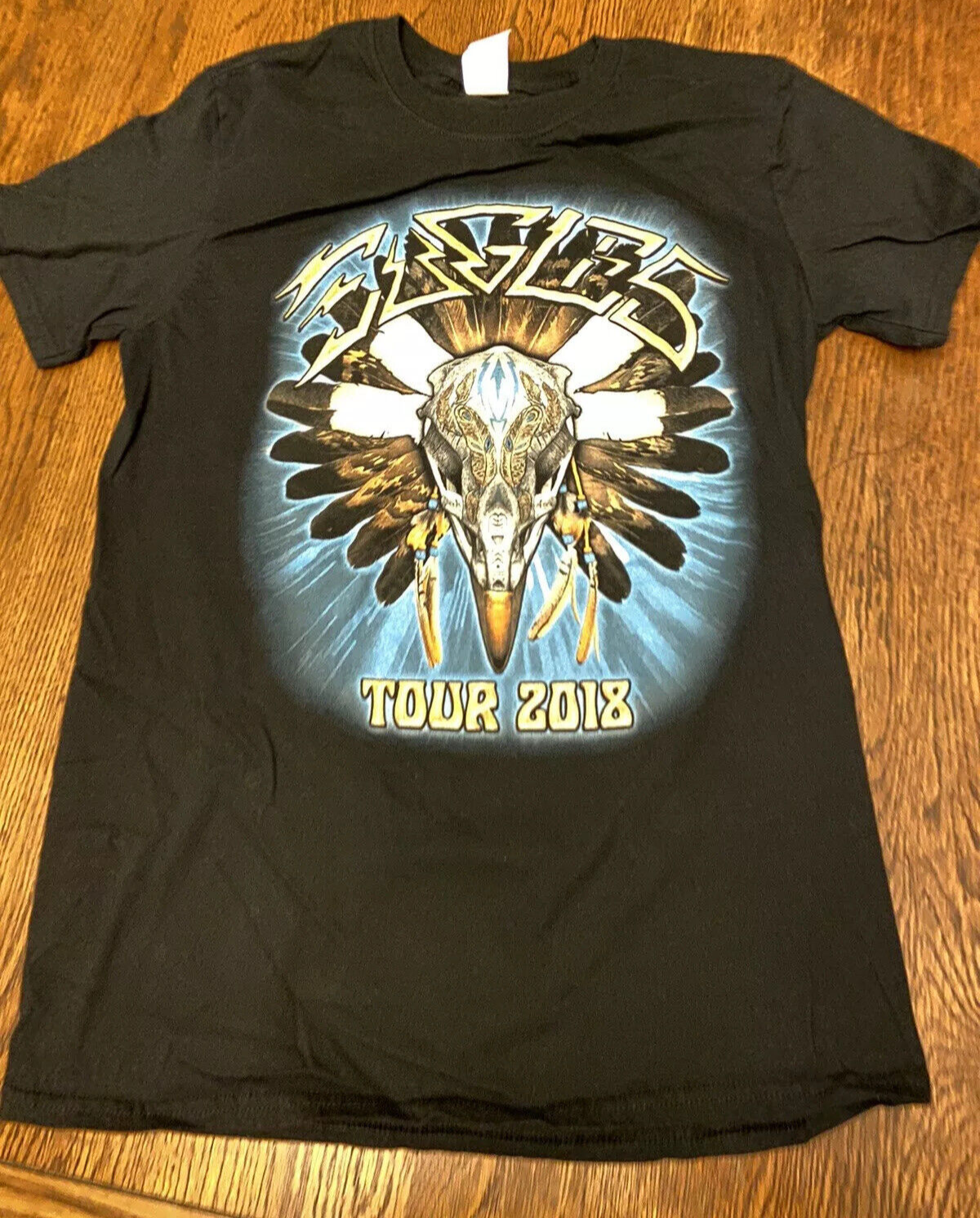 Eagles Tour 2018 Music Band Eagle Head Graphic Concert Black
