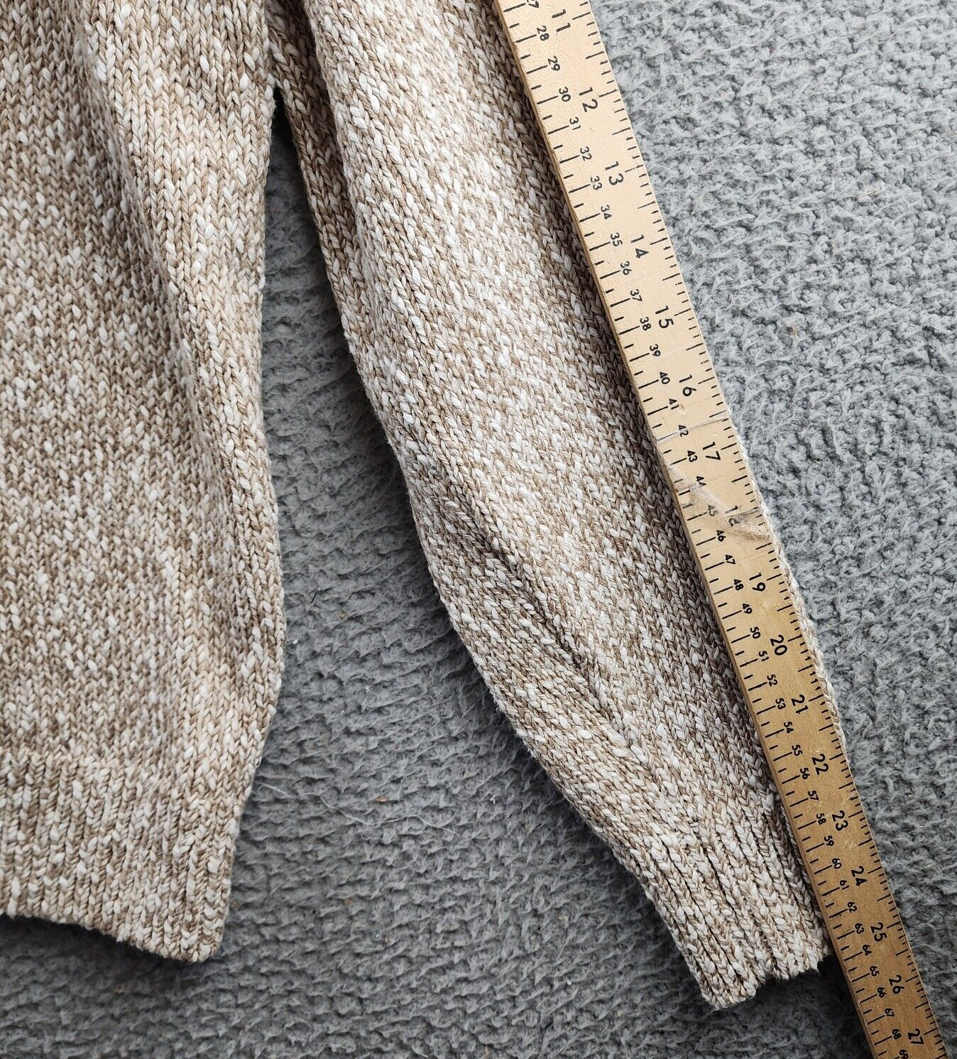 Theory Mauno Crewneck Sweater Men's S Pumice Multi Long Sleeve Pullover - Picture 10 of 14