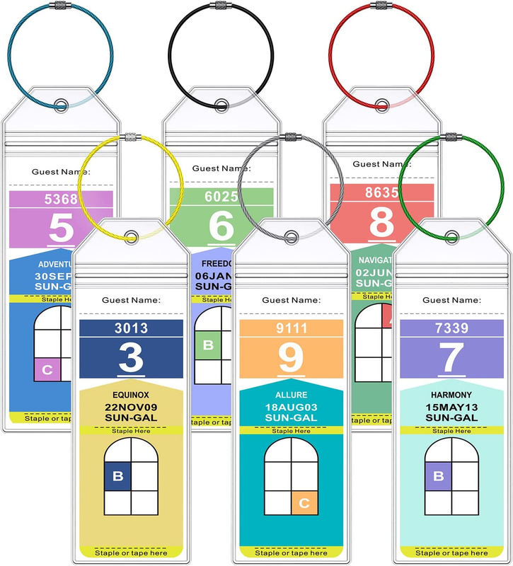 Tags For Royal Caribbean Ships And Celebrity, 6pack Clear Ta