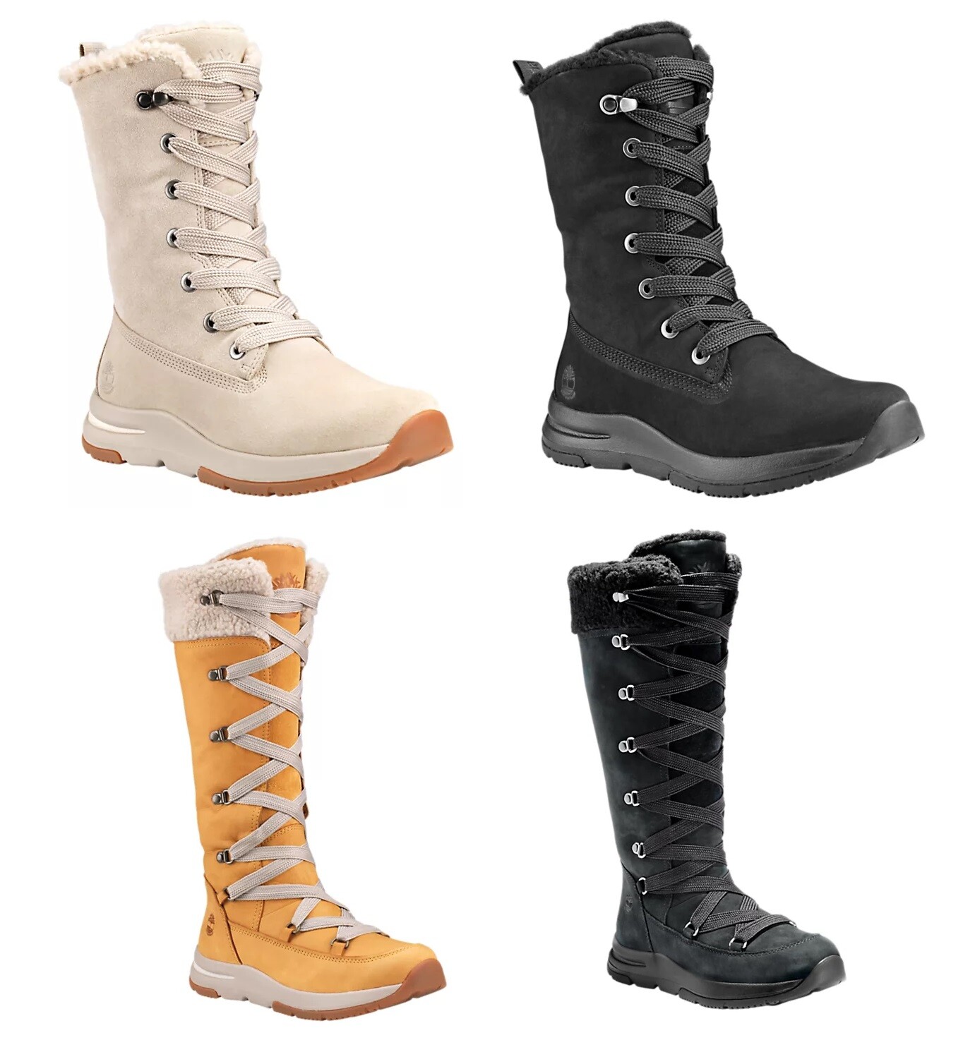 

Timberland Woman-#39;s Mabel Town Mid / Tall Кожаные ботинки Off White / Black / Wheat, Mabel Town