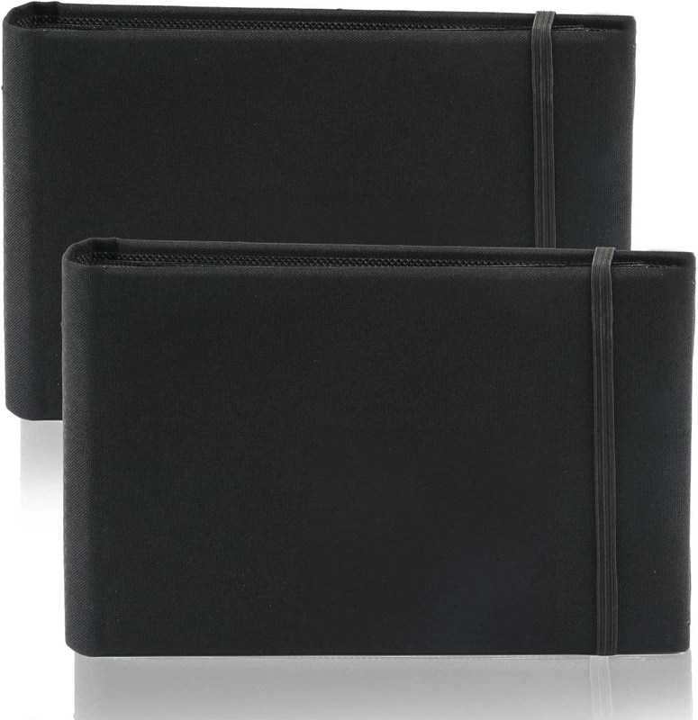 2 Pack Flip Photo Albums 6X4, Slip in Small Photograph Album Books, Black