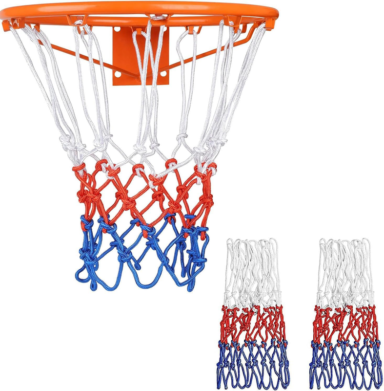 Basketball Nets, 2 Pack Heavy Basketball Net Rainproof Sunscreen, Easy to Instal