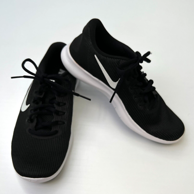 Womens black 'shoes with white swoosh cheap