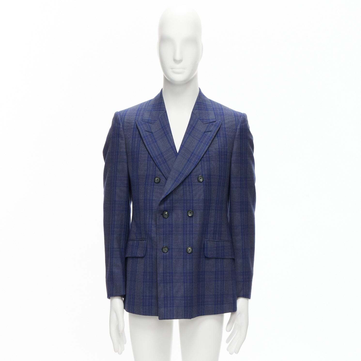ジャケット ALEXANDER MCQUEEN Navy Blue Wool Blazer Kate Middleton's Navy Blue Suit Jacket by Alexander McQueen