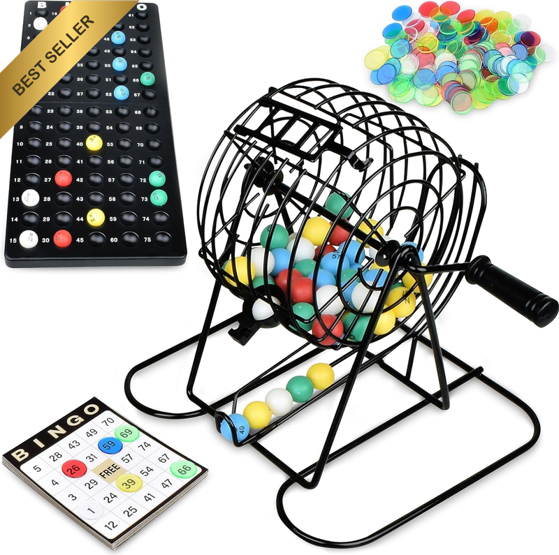 Bingo Game for Adults and Kids– Family Bingo Game Set with 50 Bingo Cards, 300 B
