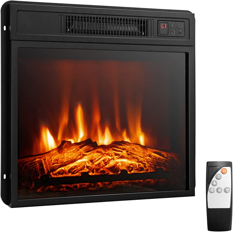 Insert, Recessed 1400 W Electric Fireplace W/adjust