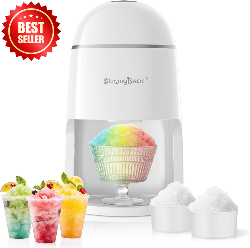 Electric Snow Cone Shaved Ice Machine Slushie Maker Home Party Kids US
