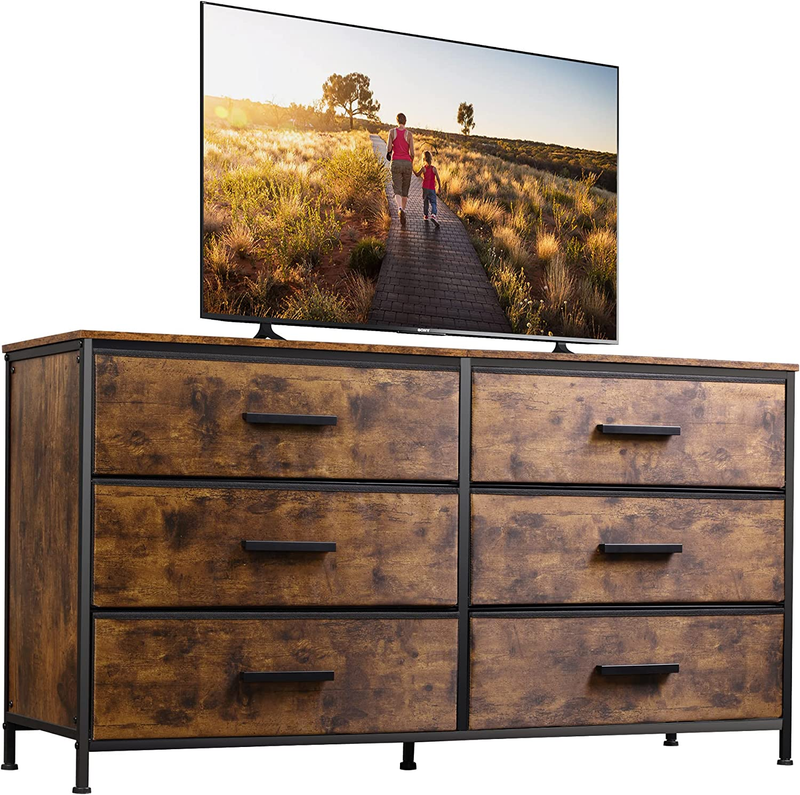 For 60" Tv, Fabric Double Dresser, Large S